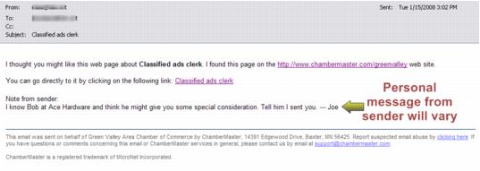 Emails Letters and Mailing Lists-3 Email generated by ChamberMaster sending a j-Communication.1.105.1.jpg